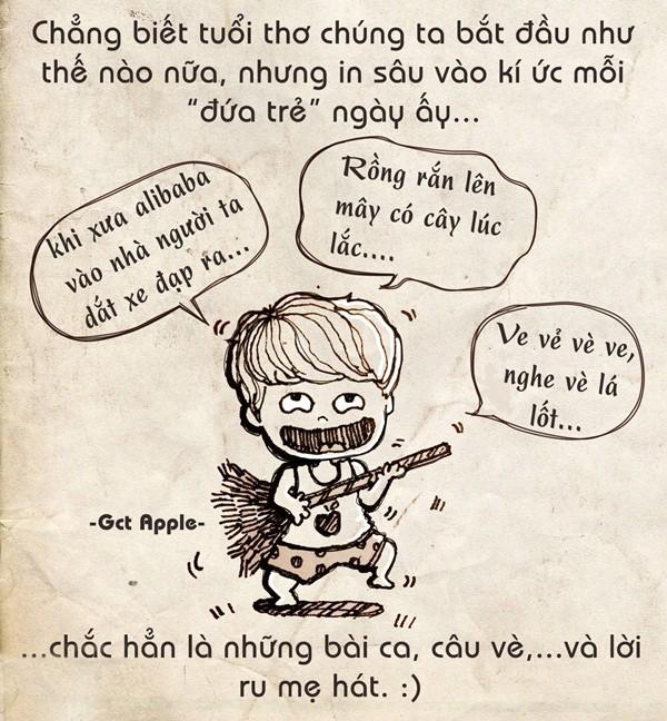 Xin một vé trở về tuổi thơ qua bộ tranh “Tuổi thơ tôi”