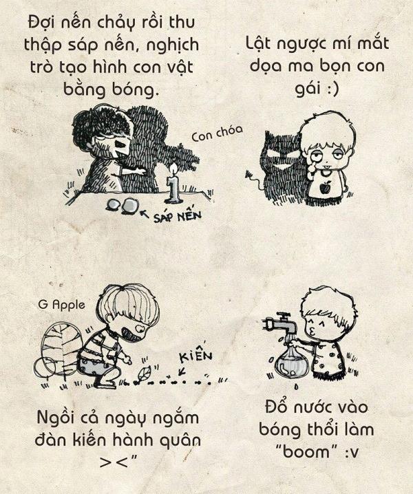 Xin một vé trở về tuổi thơ qua bộ tranh “Tuổi thơ tôi”