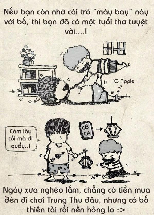 Xin một vé trở về tuổi thơ qua bộ tranh “Tuổi thơ tôi”