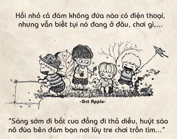 Xin một vé trở về tuổi thơ qua bộ tranh “Tuổi thơ tôi”