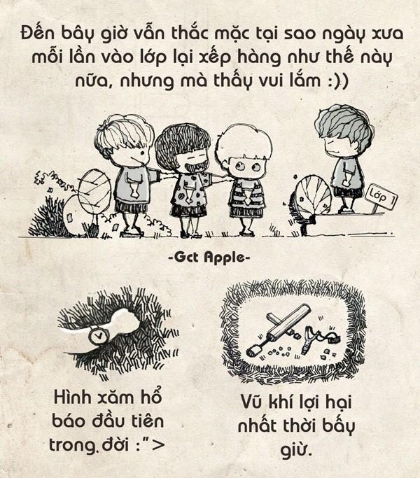 Xin một vé trở về tuổi thơ qua bộ tranh “Tuổi thơ tôi”